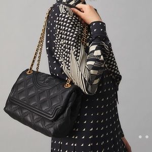 Tory Burch Soft Leather Quilted Fleming